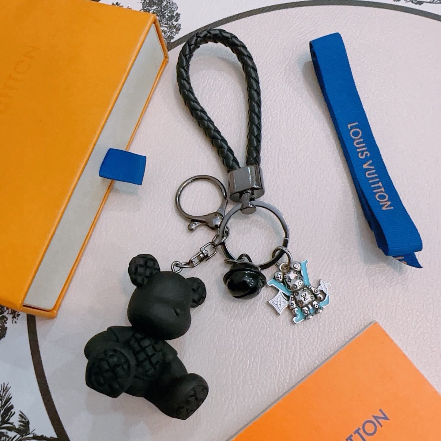 Louis Vuitton Keychain with Charms